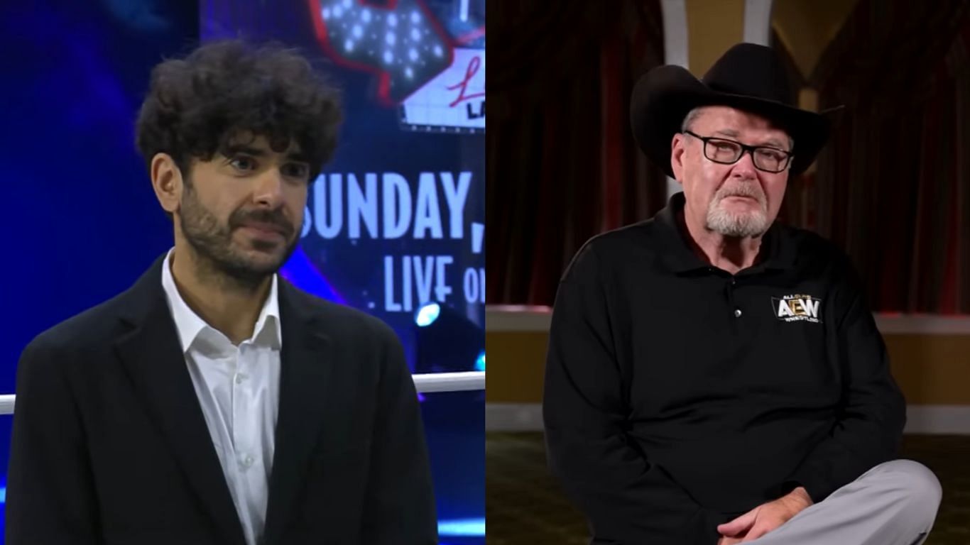 Tony Khan (left), Jim Ross (right)