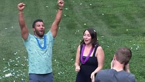 WATCH: Bubba Wallace & Amanda reveal baby's gender in eggcellent video