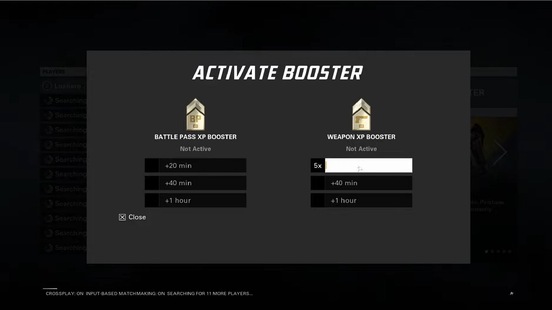 Activate Booster XP (Image via Ubisoft)