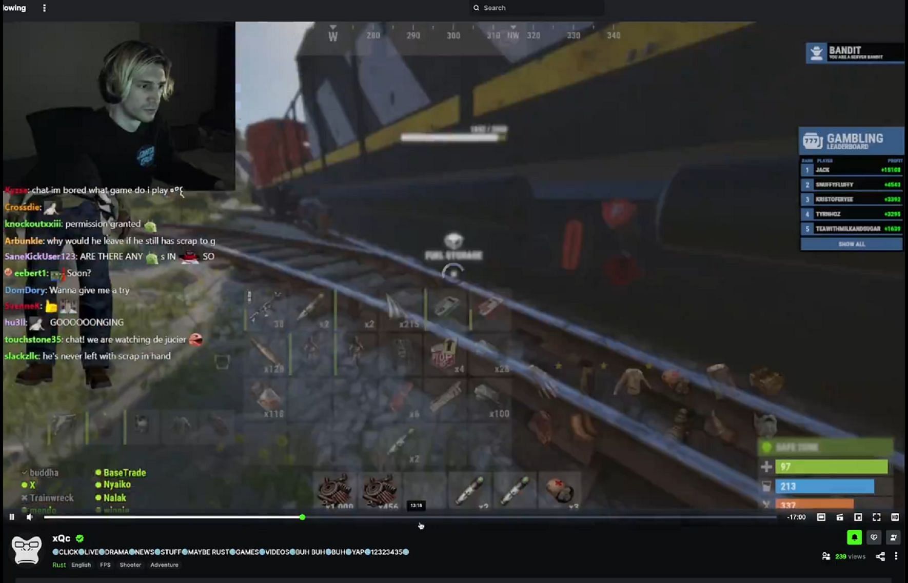 You can now use the slider to move backward in the stream (Image via X)