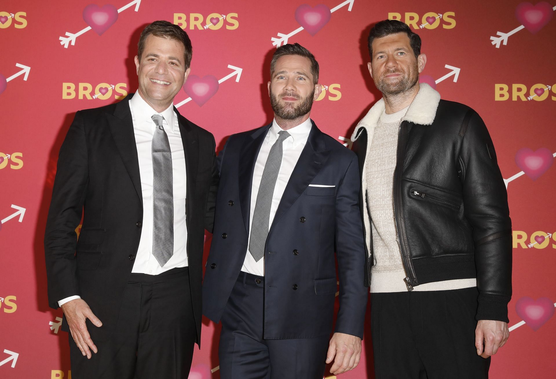 Nicholas Stoller, Luke Macfarlane and Billy Eichner (Photo by Tristan Fewings/Getty Images)