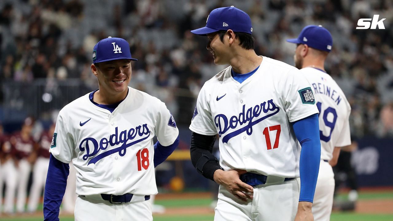 WATCH: Shohei Ohtani playfully attacks Dodgers teammate Yoshinobu Yamamoto