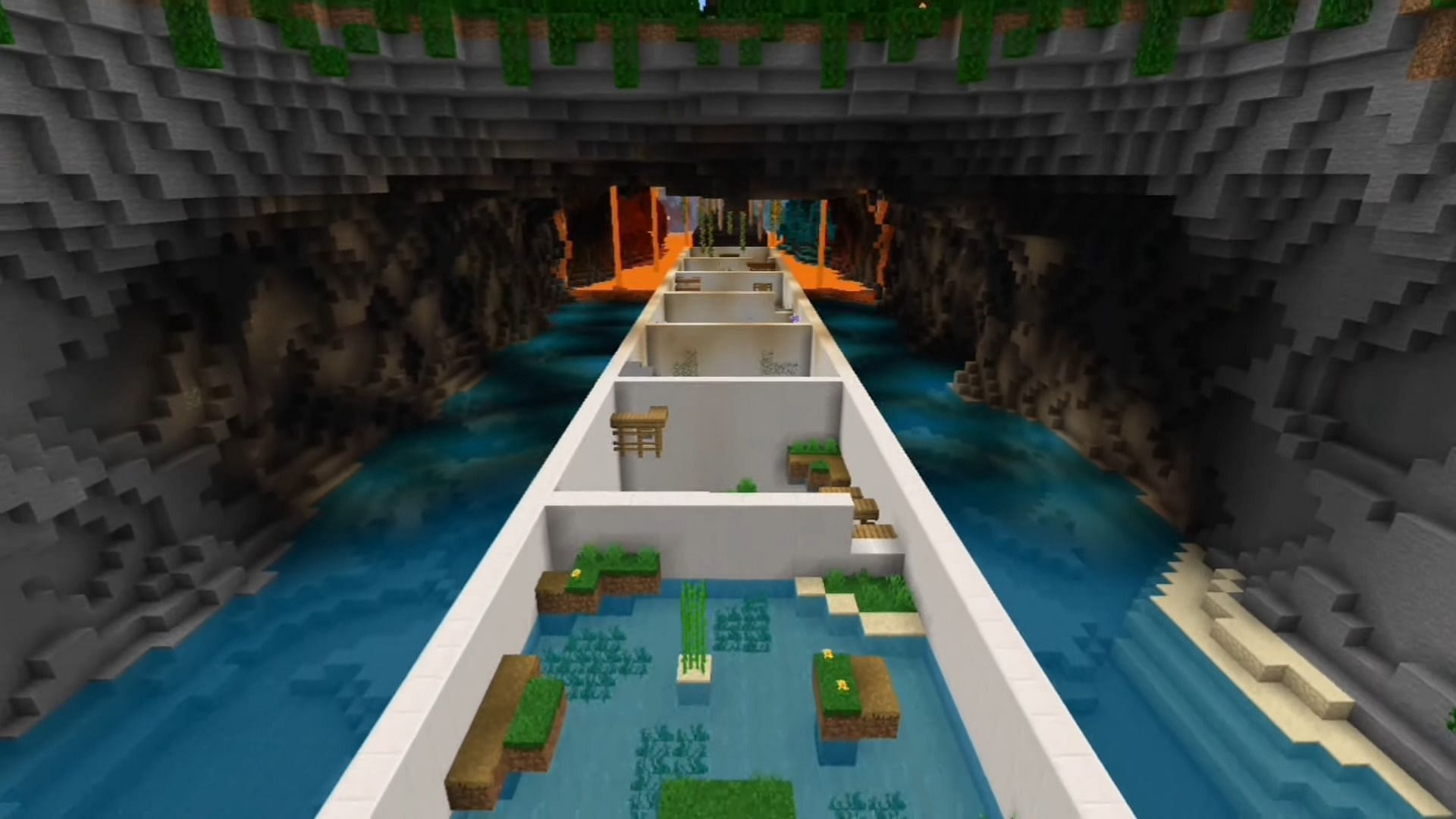 Parkour Corridor 4 is a gauntlet of tests for parkour players (Image via BloCraft/YouTube)