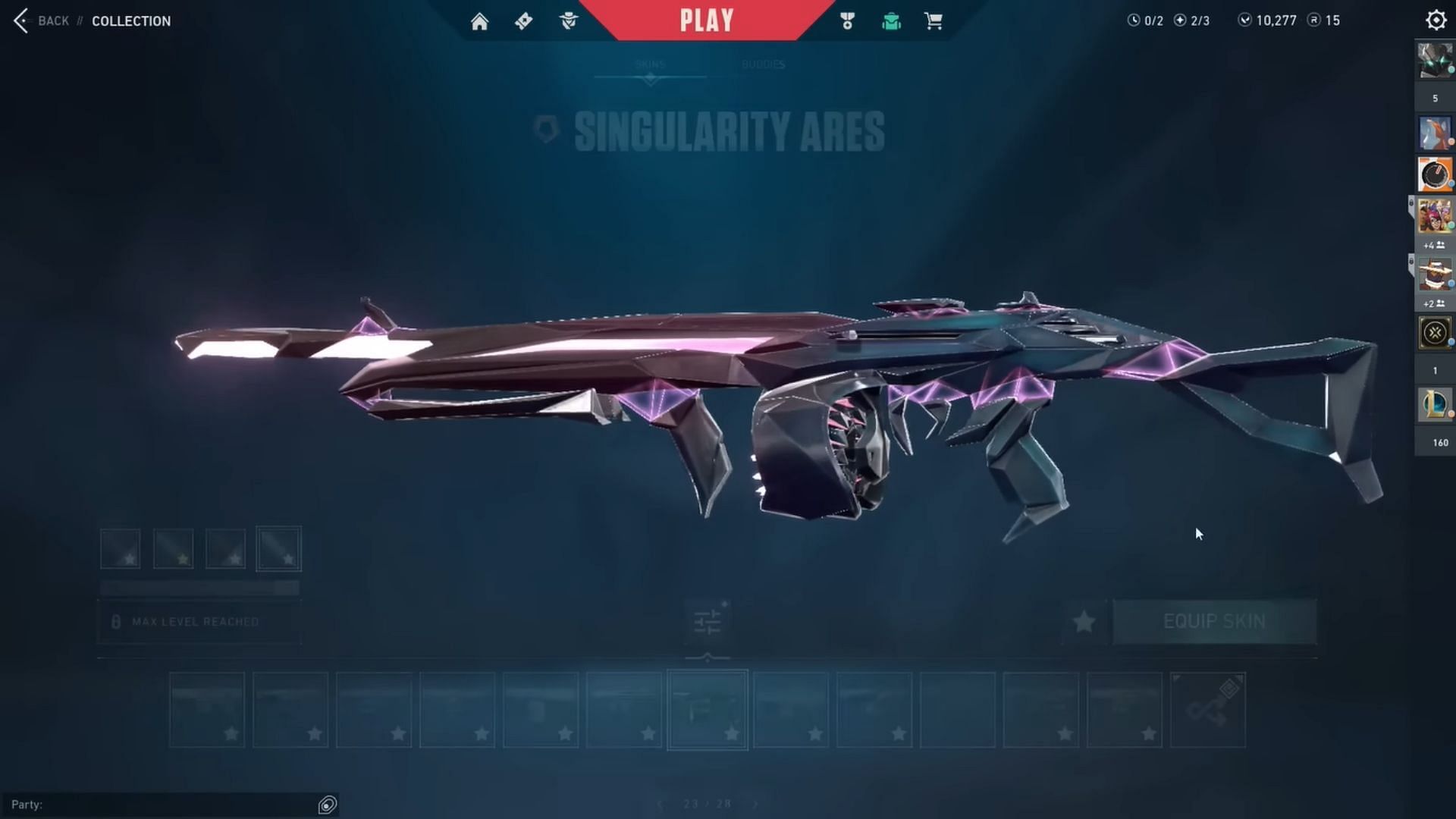 Singularity Ares (Image via YouTube/@urnotjustin/Riot Games)