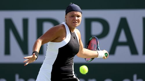 Diana Shnaider at the BNP Paribas Open 2024 in Indian Wells