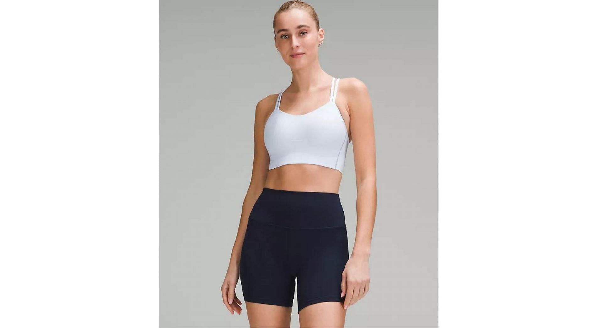 Lululemon sports bras- Like A Cloud Longline Low Impact Bra For Yoga (Image via Lululemon)