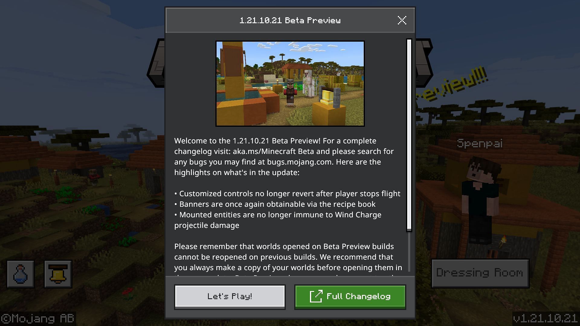 How to download Minecraft Bedrock 1.21.10.21 beta and preview