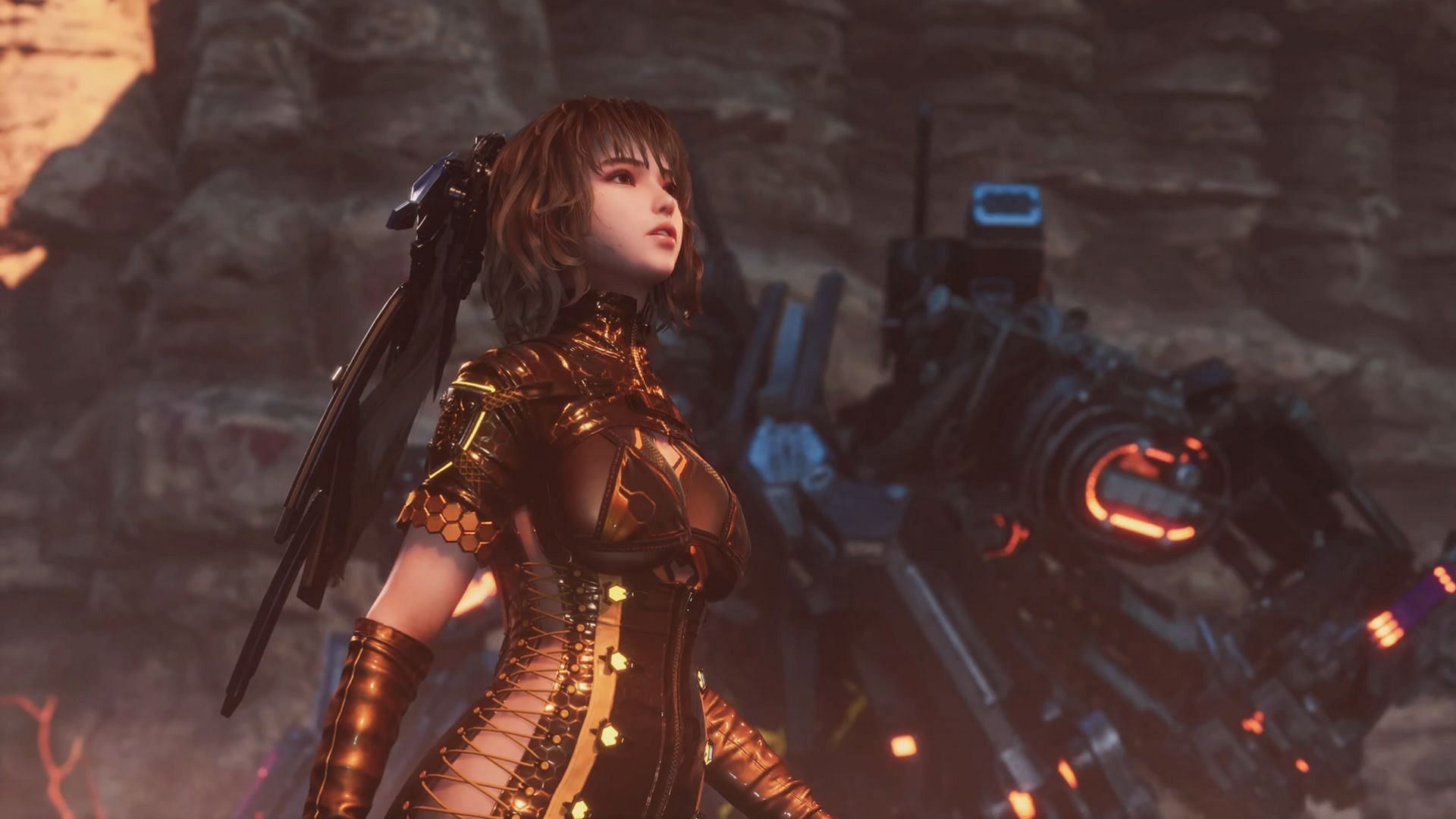 Eve&#039;s character as seen in Stellar Blade (Image via Sony Interactive Entertainment)