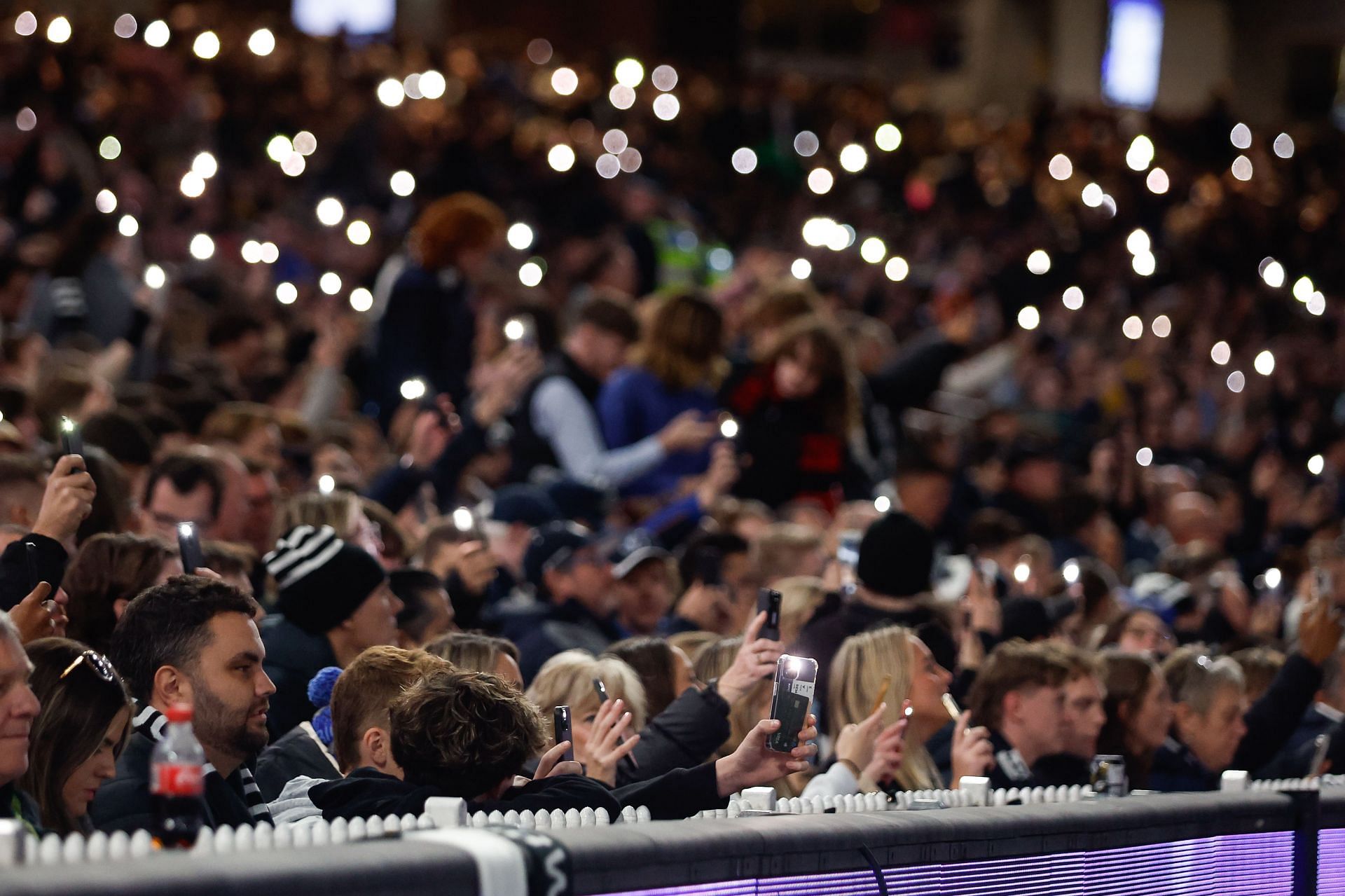 Collingwood&#039;s fans in the general stand