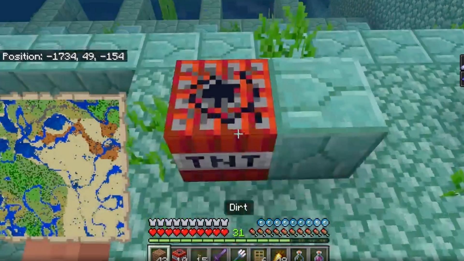 Minecraft ocean temple speed run