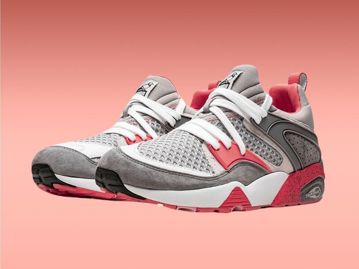 Puma x Staple Blaze Of Glory OG X Staple &quot;Pigeon&quot; sneakers (Image via Farfetch)