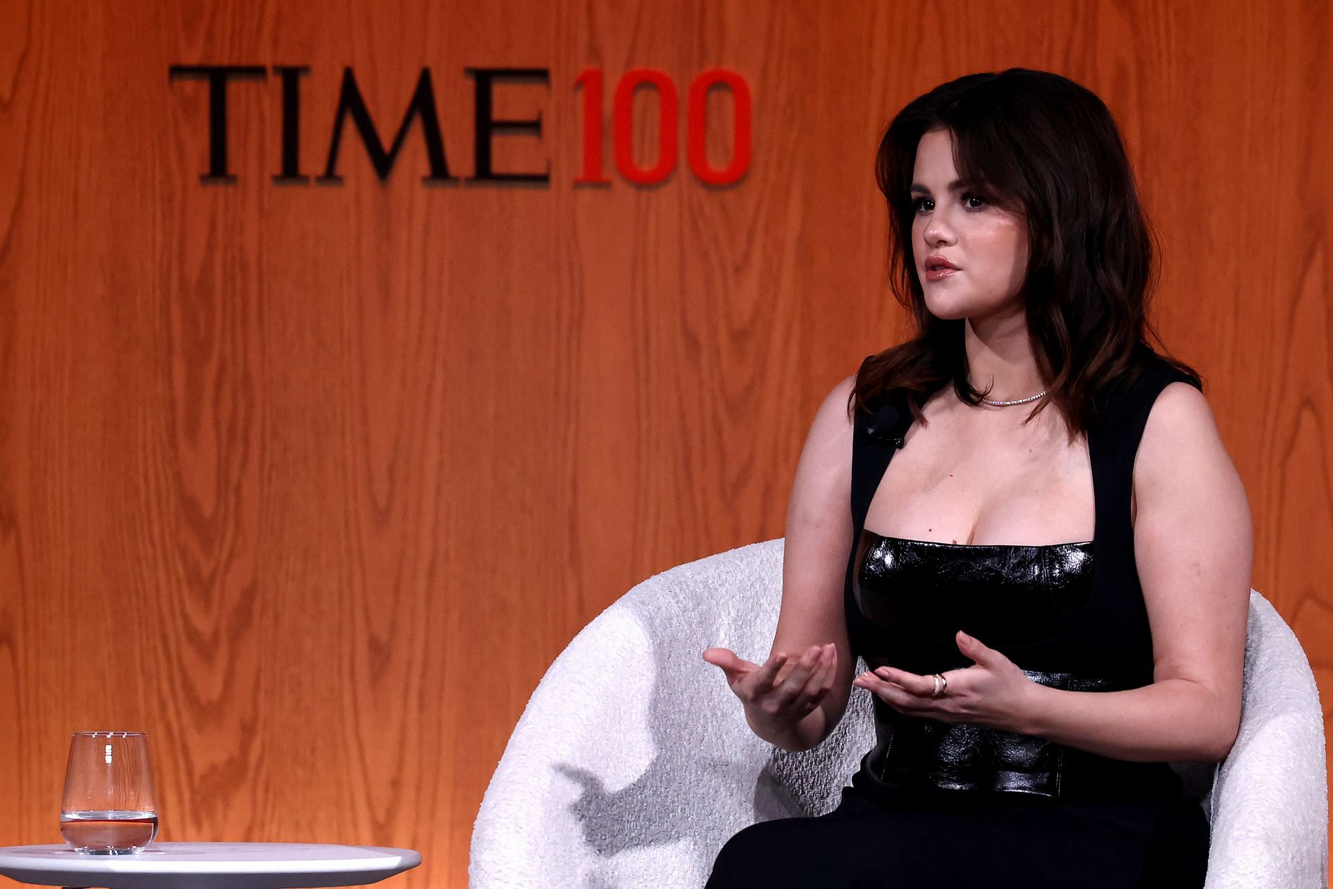 Selena speaks about mental health and social media. (Photo by Jemal Countess/Getty Images for TIME )