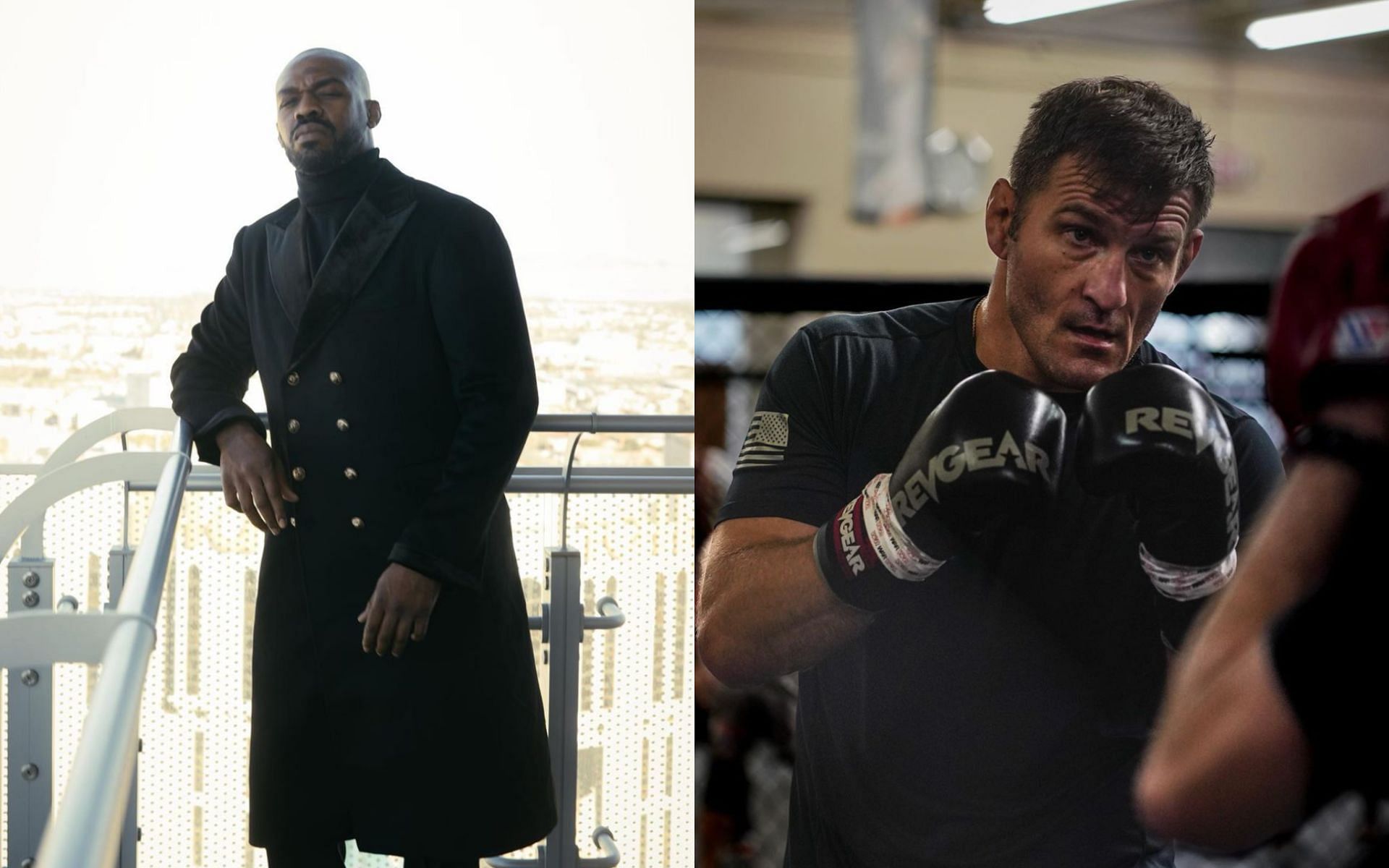 Jon Jones (left) states why he desires to fight Stipe Miocic (right) next [Photo Courtesy @jonnybones and @stipemiocic on Instagram]