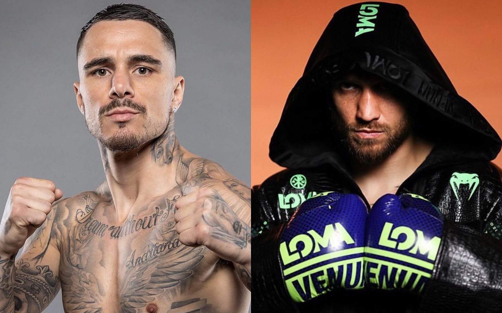 George Kambosos Jr. will take on Vasiliy Lomachenko at the RAC Arena in Perth [Images courtesy @georgekambososjr and @lomacenkovasiliy on Instagram]