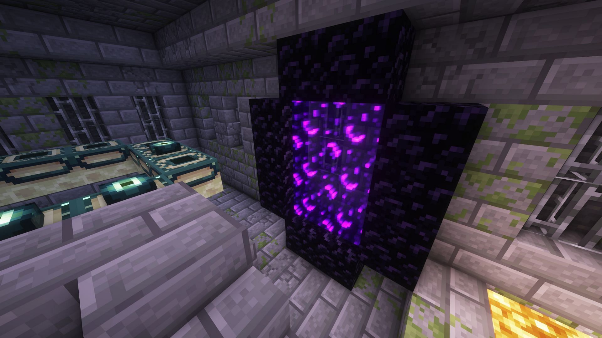 Minecraft 1.21 pre-release brings changes to how players can travel through Nether portal (Image via Mojang Studios) 