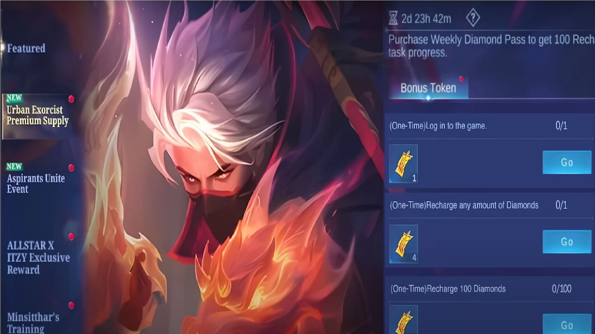 You can get 29 events by completing specific tasks (Image via Moonton Games)