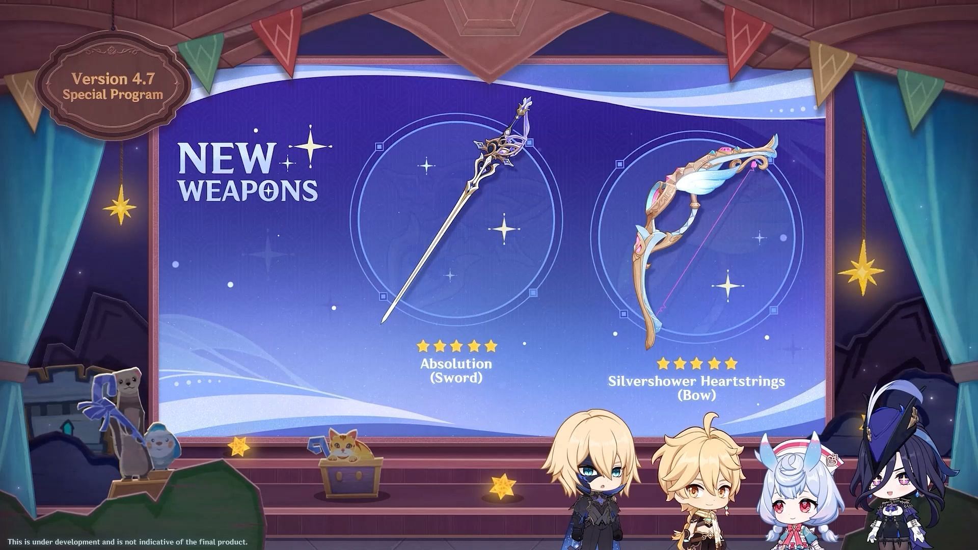 New weapons in the 4.7 update (Image via HoYoverse)