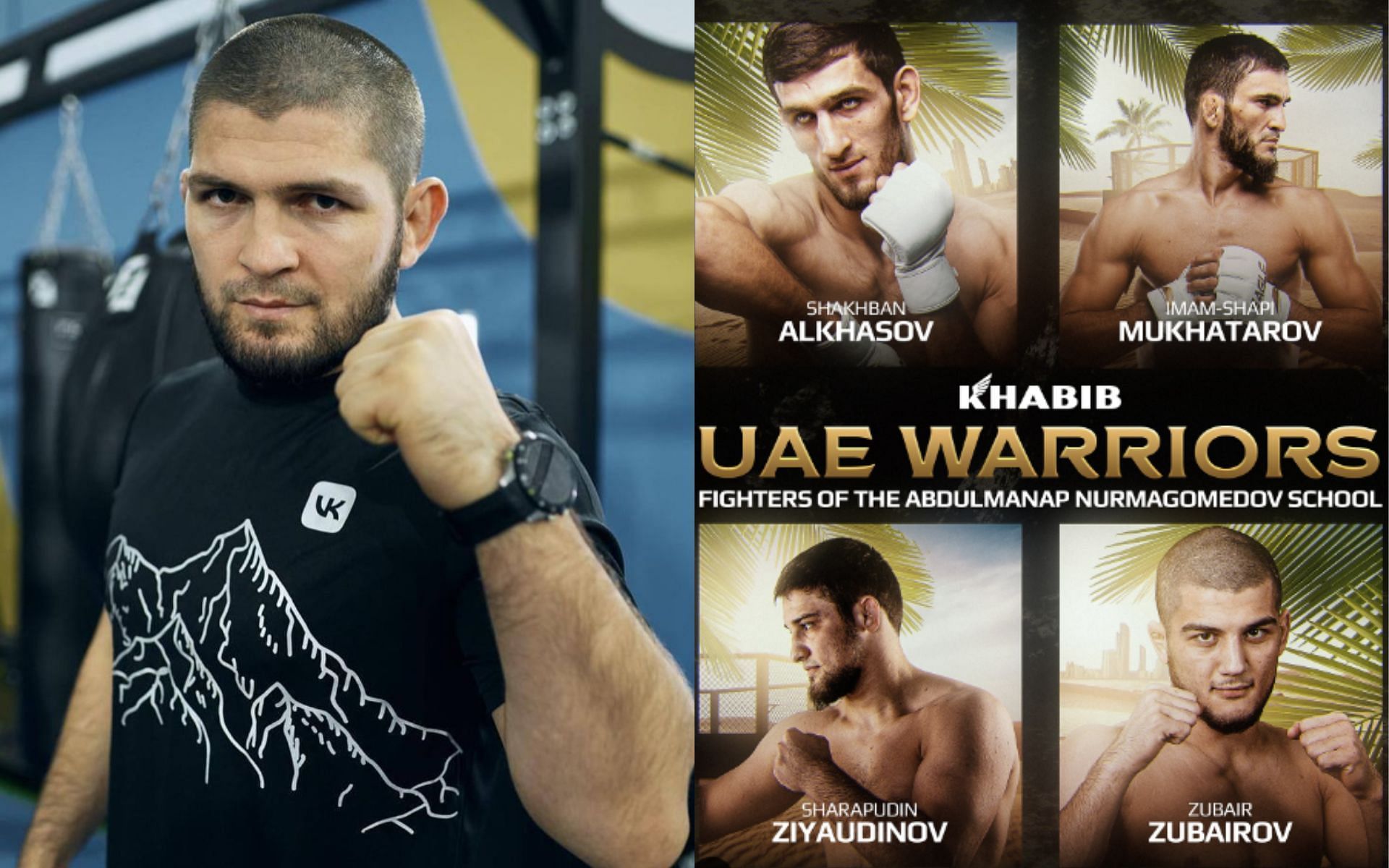 Khabib Nurmagomedov set to showcase upcoming talent at UAE Warriors cards next weekend [Images courtesy of @khabib_nurmagomedov on Instagram]