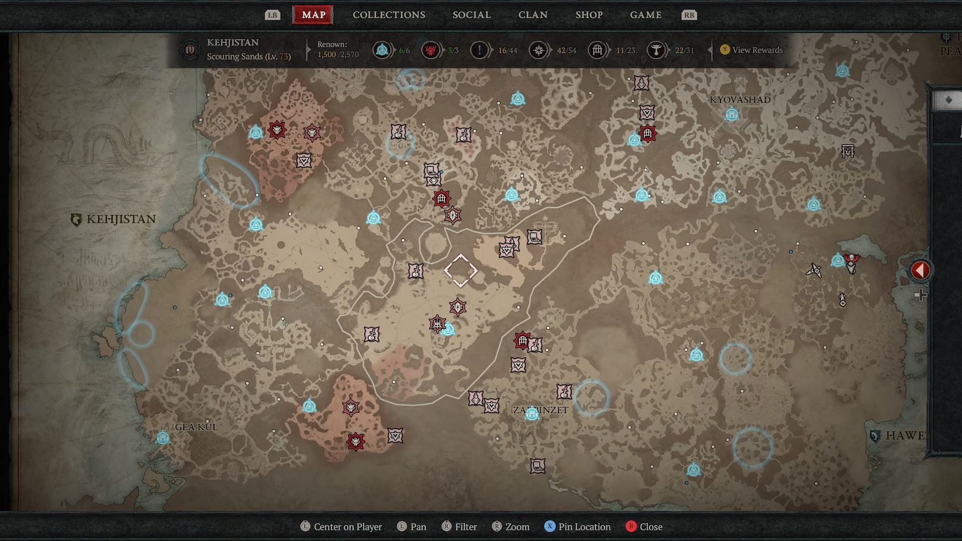 New markers on the map (Image via Blizzard Entertainment || Gaunerh Gaming on YouTube)