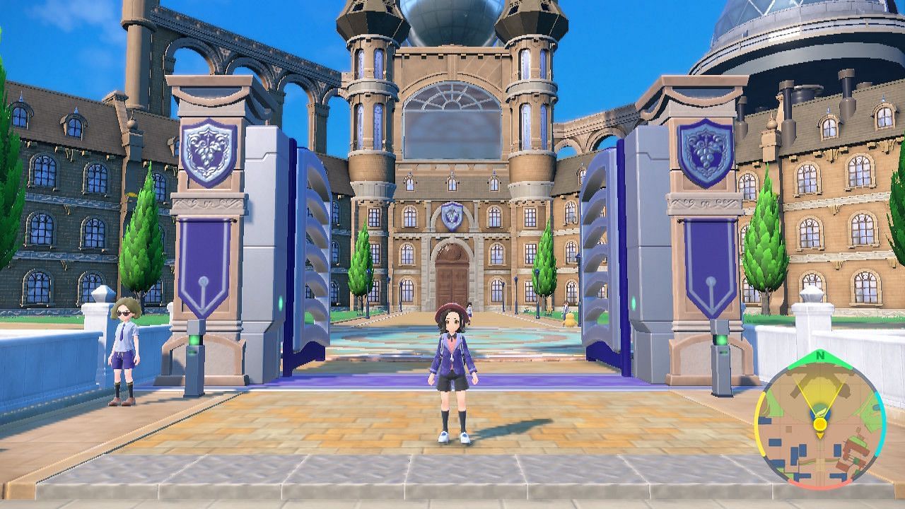 The player&#039;s respective school is based on a real-world building, but not a school like some would think (Image via Game Freak)