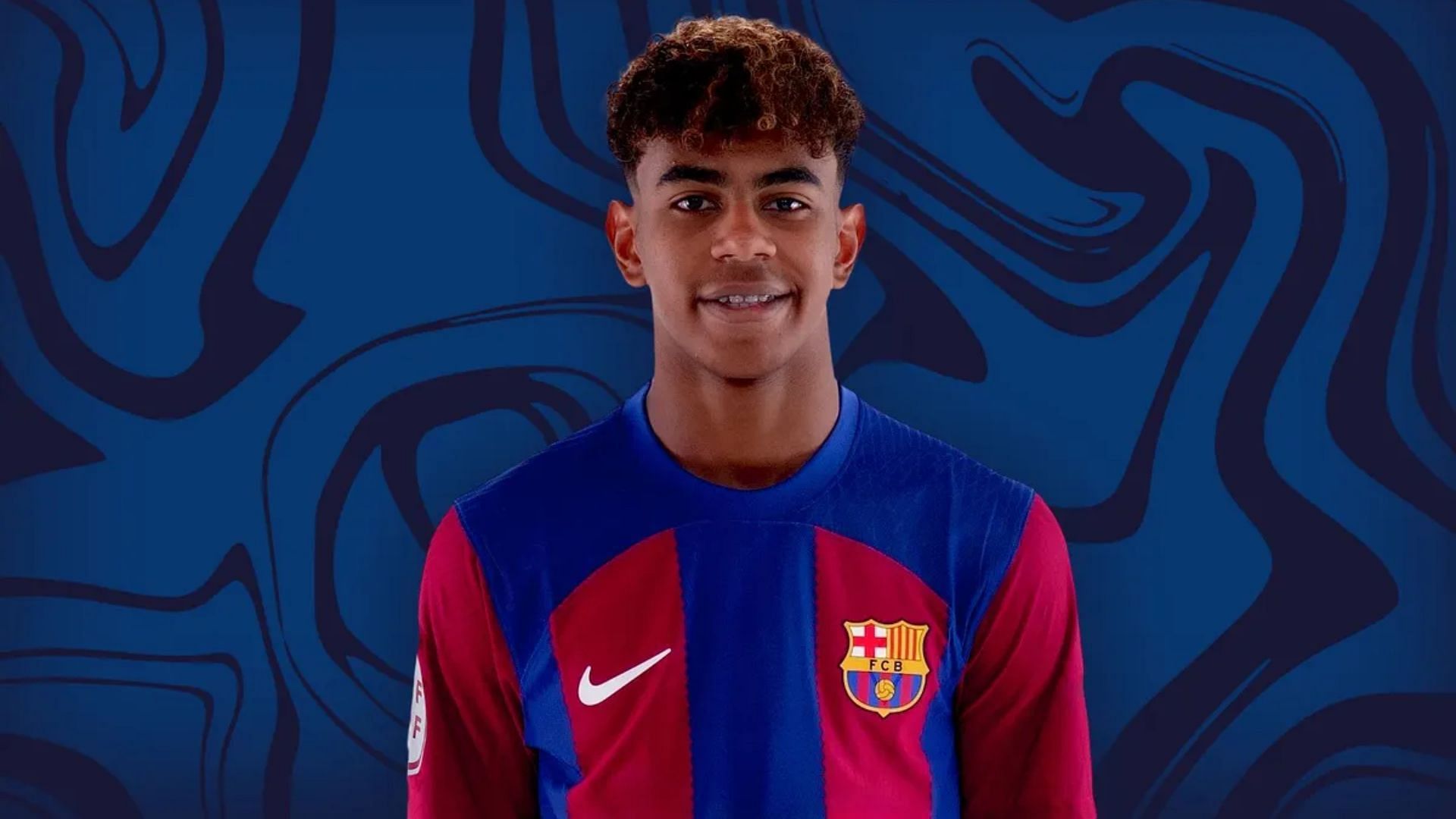 Lamine Yamal in his Barcelona Jersey (Image via FC Barcelona)