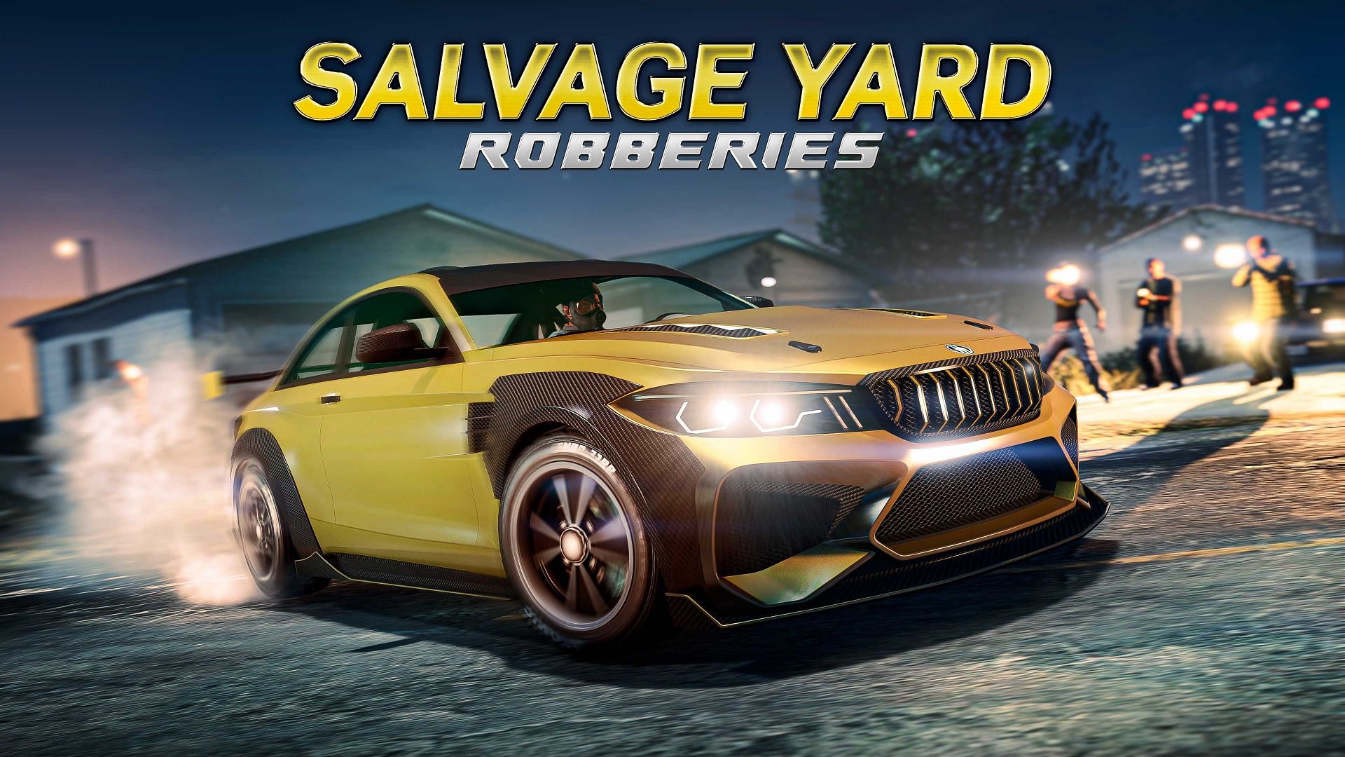 Salvage Yard Robberies are a fun way to make money in GTA Online (Image via Rockstar Games)