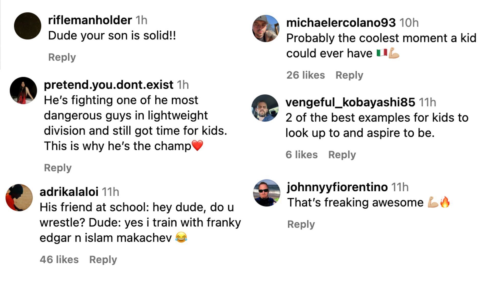 Fans react to Islam Makhachev training Edgar&#039;s sons