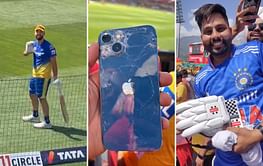 [Watch] CSK's Daryl Mitchell breaks a fan's iPhone during IPL 2024 practice, gifts him his gloves later