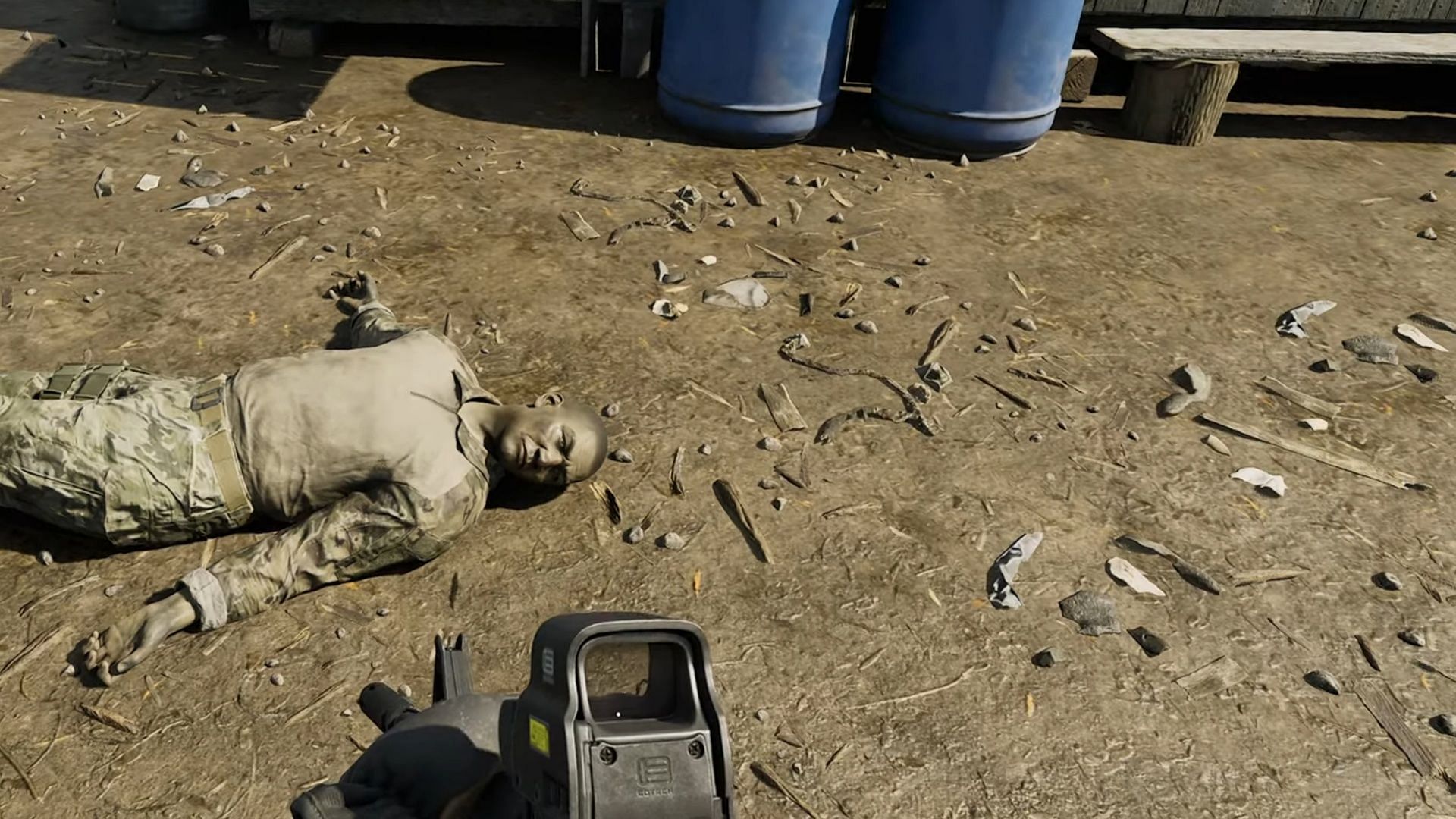 Dead body for Left Behind in Gray Zone Warfare (Image via Madfinger Games)