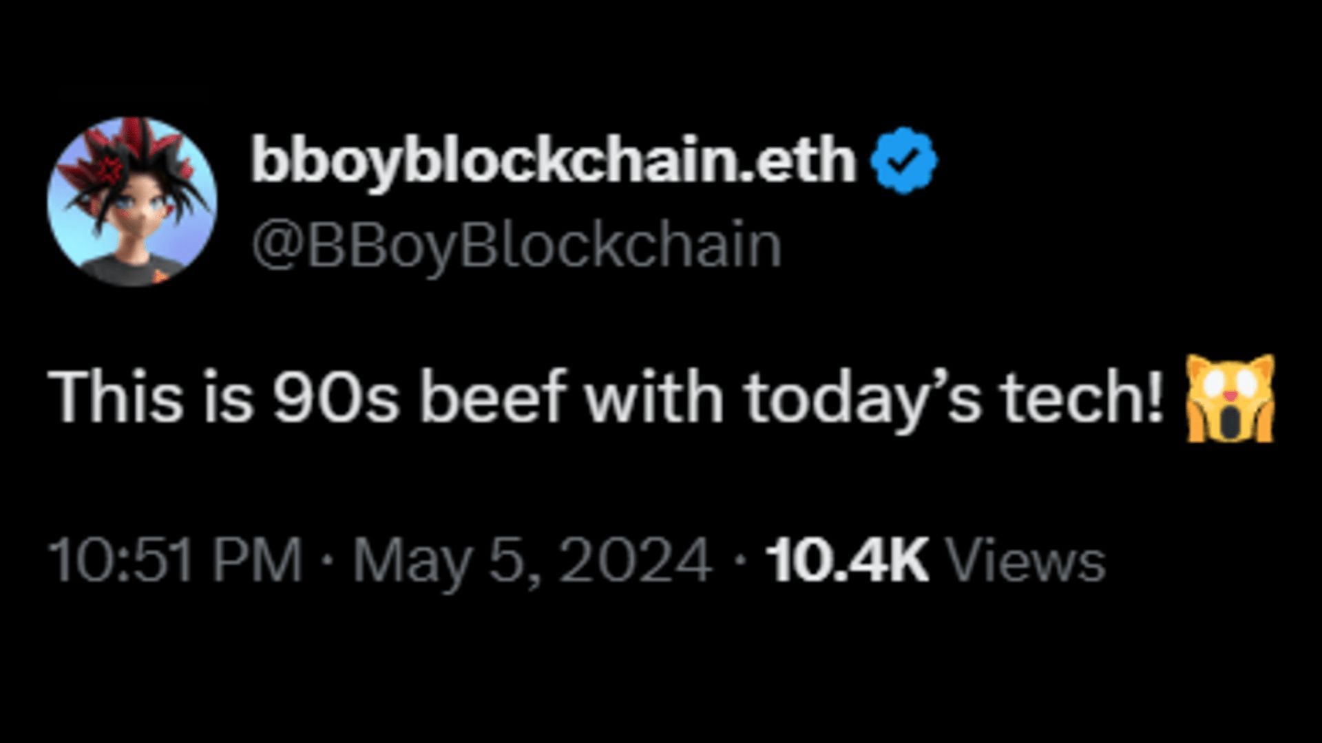 A netizen reacting to Drizzy and K-Dot&#039;s latest beef claiming it is an age-old battle but happening with today&#039;s advanced technology. (Image via X/ BBoyBlockchain)