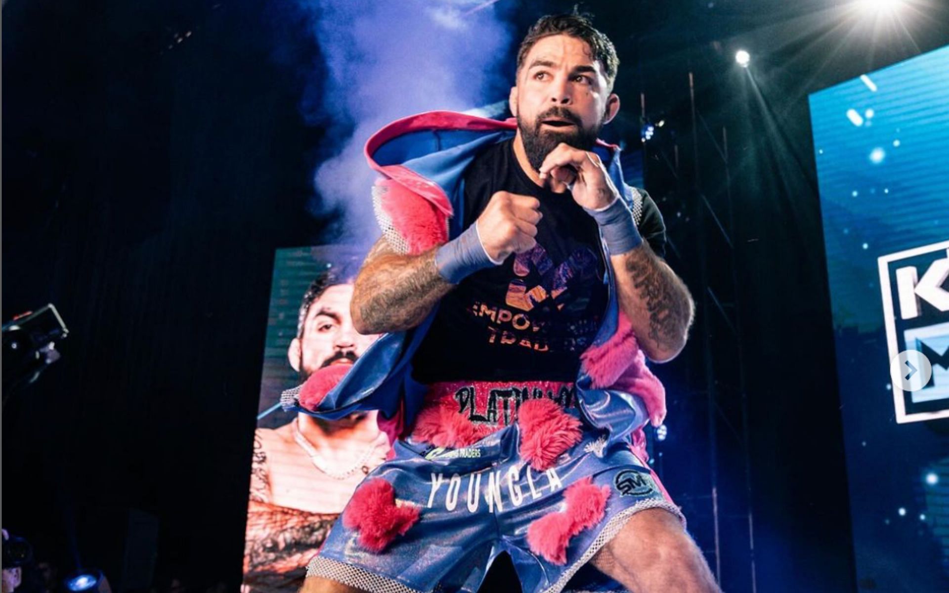 Mike Perry (pictured) hints at a potential big move for his next fight [Photo Courtesy @platinummikeperry on Instagram]