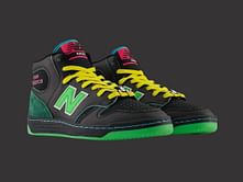 Natas Kaupas x New Balance Numeric 480 High "Black Green/Lime" sneakers: Features explored