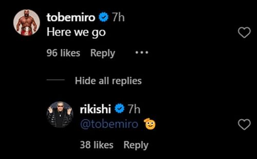 Miro's comment on Rikishi's post