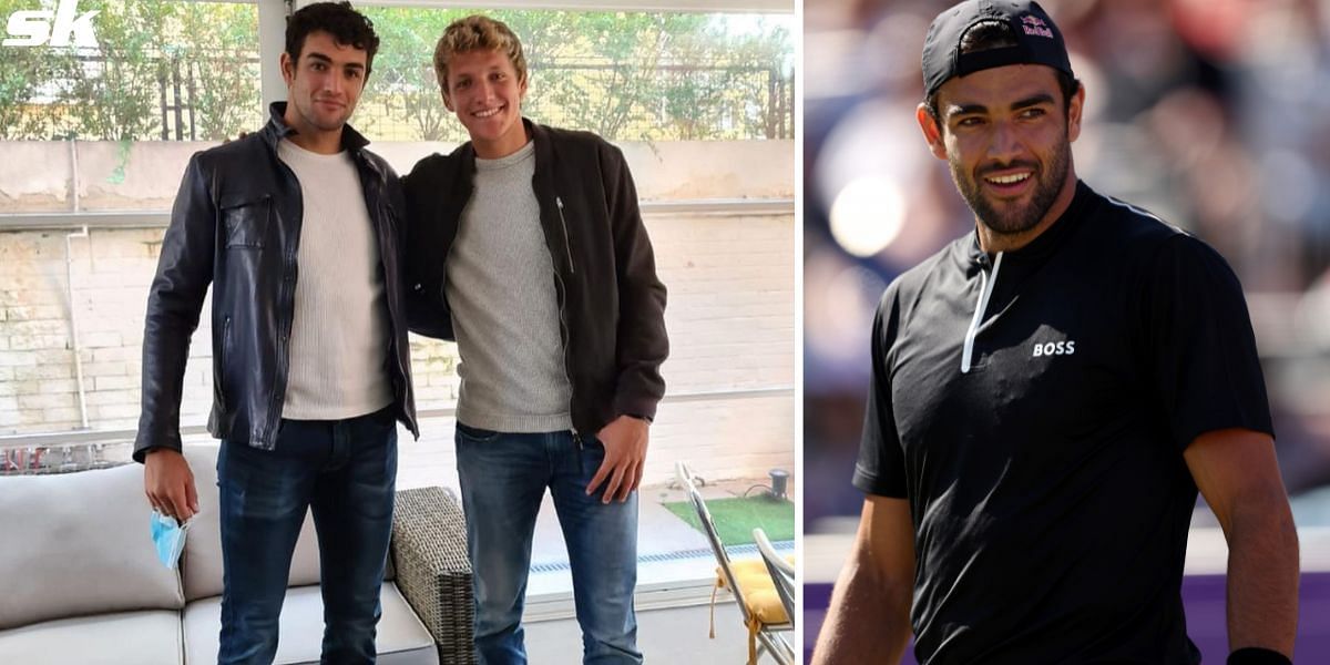 Matteo Berrettini with his younger brother Jacopo
