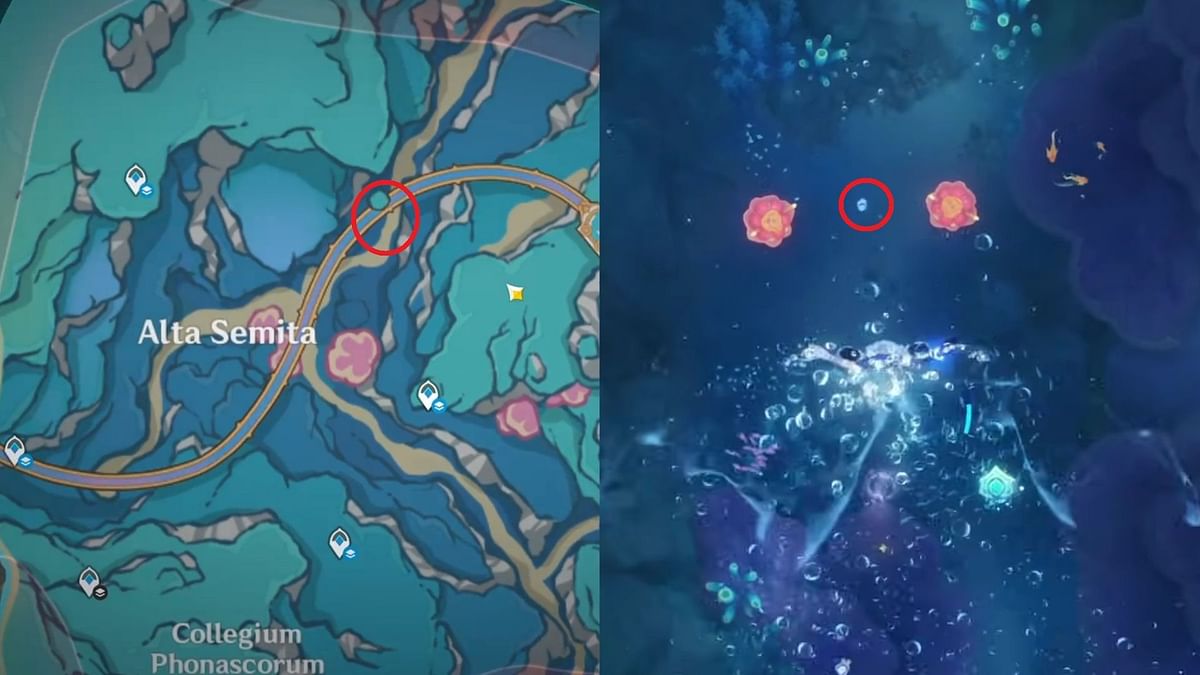 Genshin Impact Sea of Bygone Eras (east) Hydroculus locations