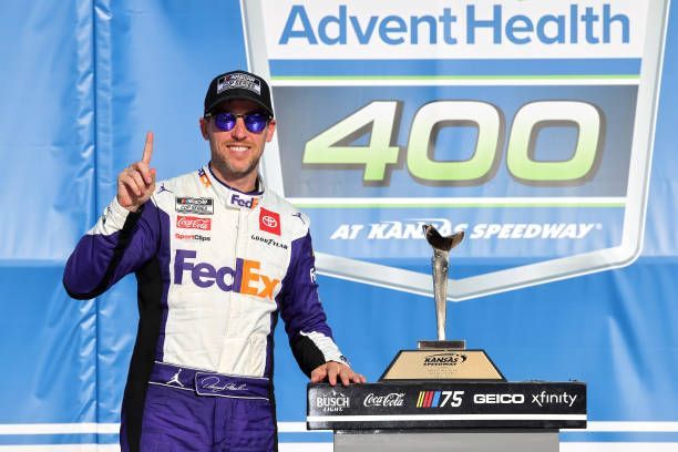 Denny Hamlin wins the 2023 AdventHealth 400