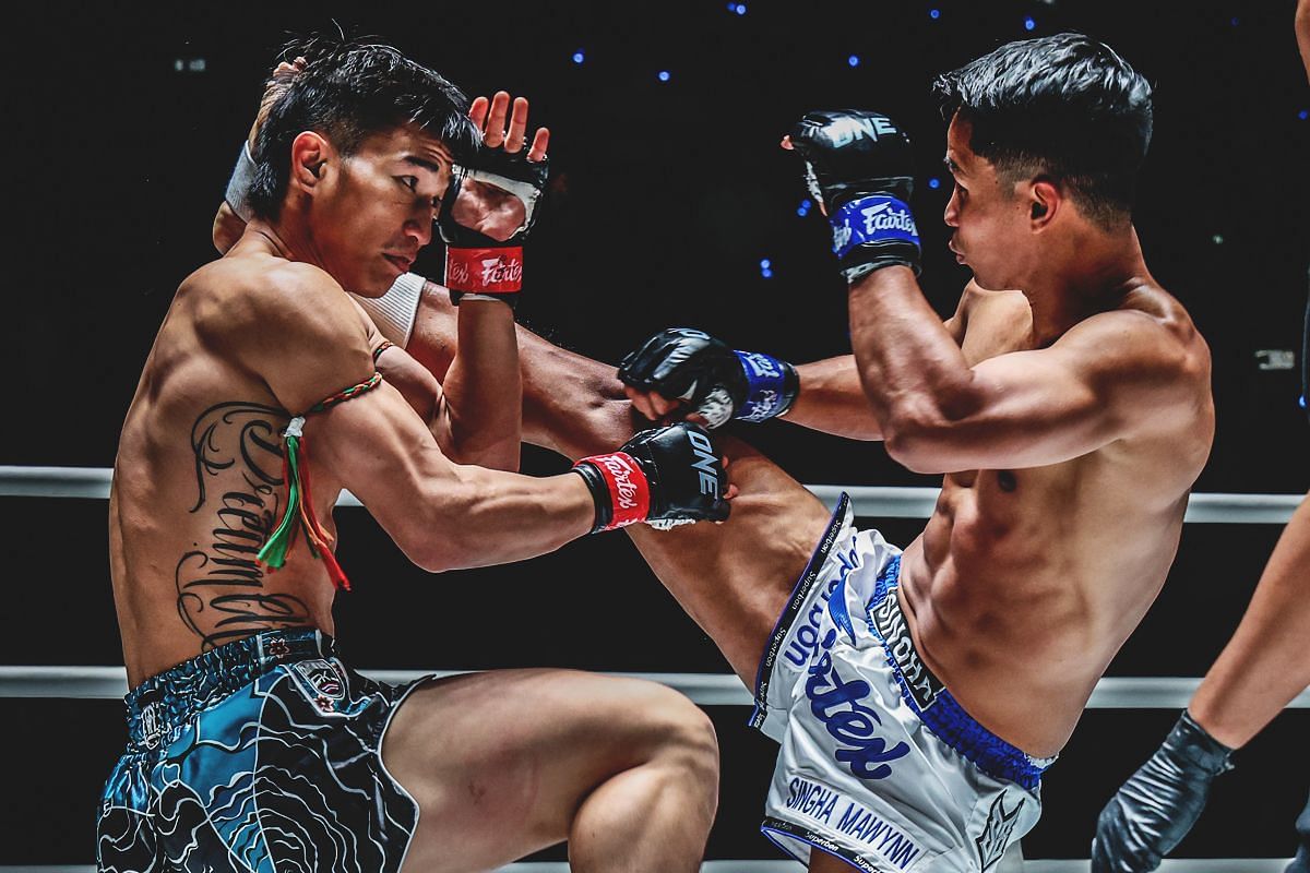 Tawanchai PK Saenchai fighting Superbon (Image credit: ONE Championship)