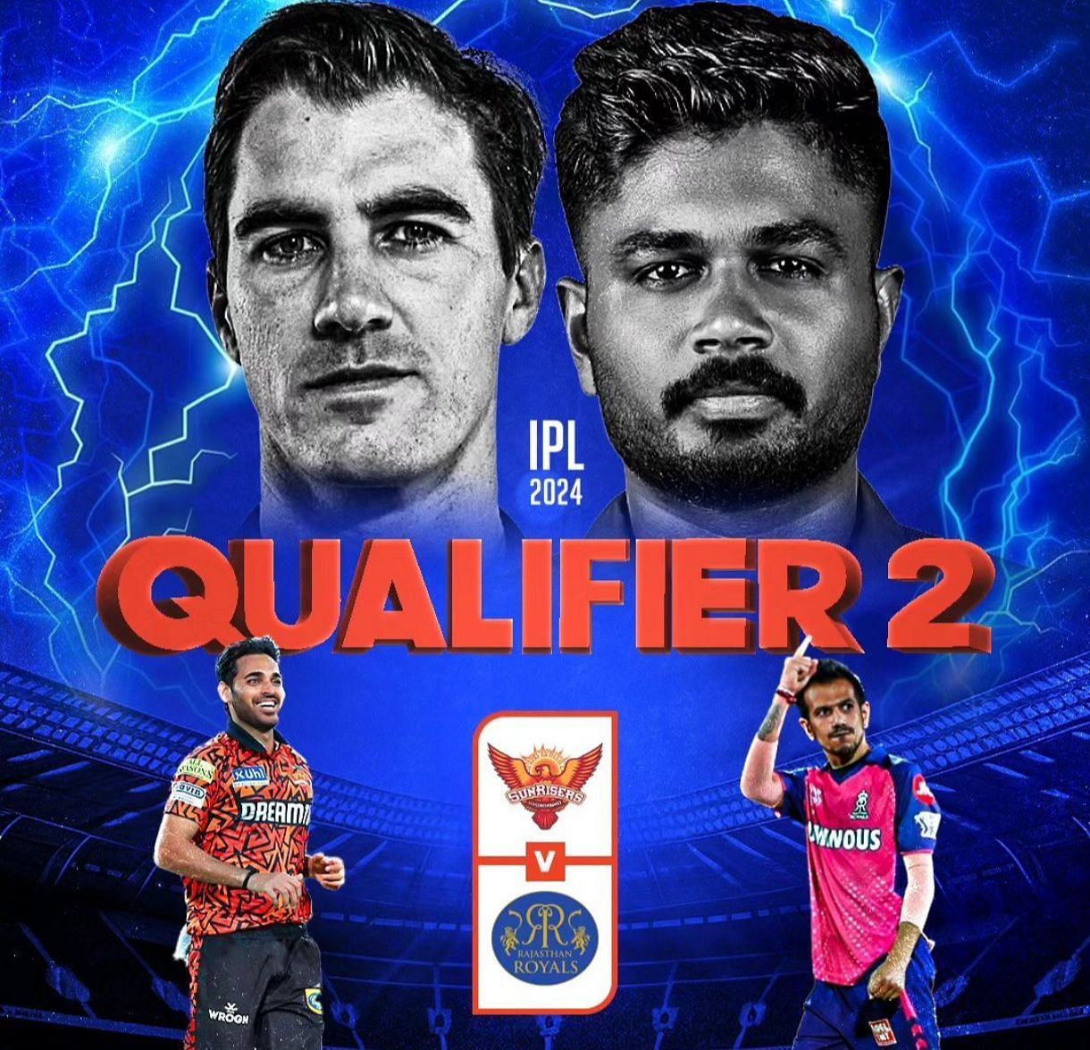 It is Pat Cummins vs Sanju Samson on Friday 