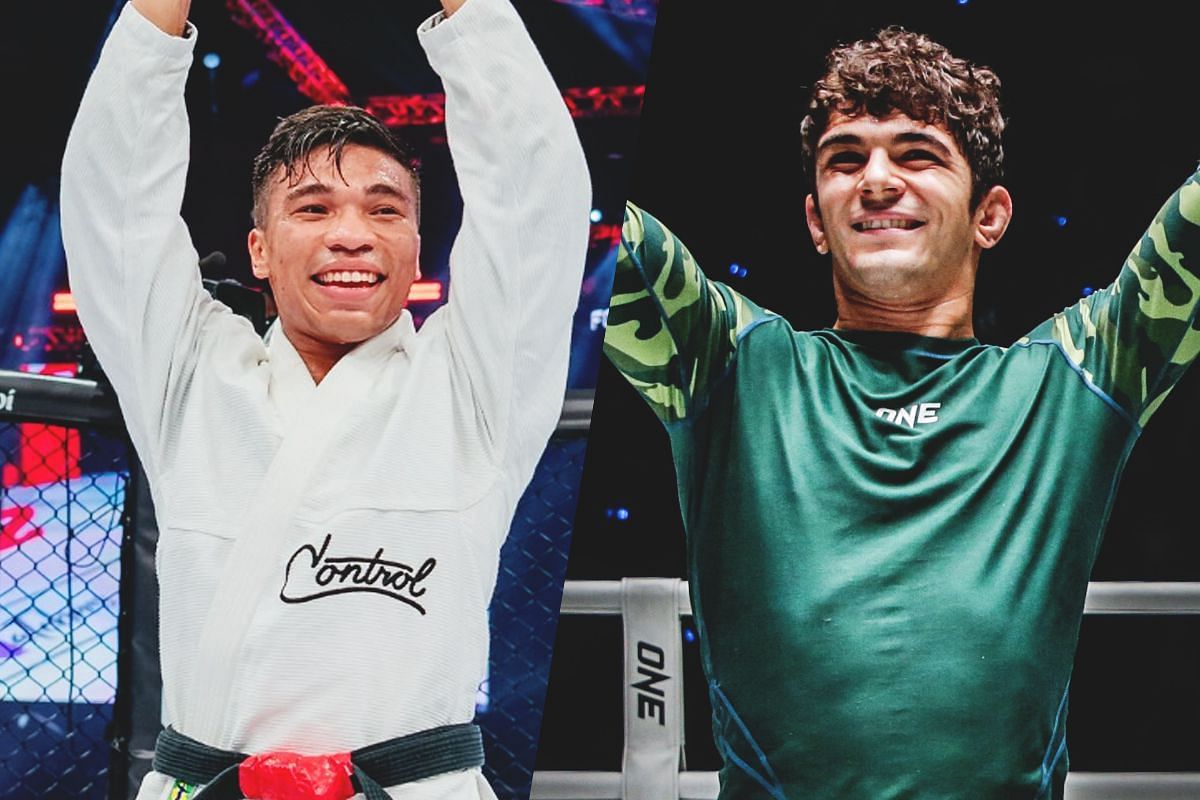 Gabriel Sousa (L) fired up to showcase his growth in Mikey Musumeci rematch at ONE 167. -- Photo by ONE Championship