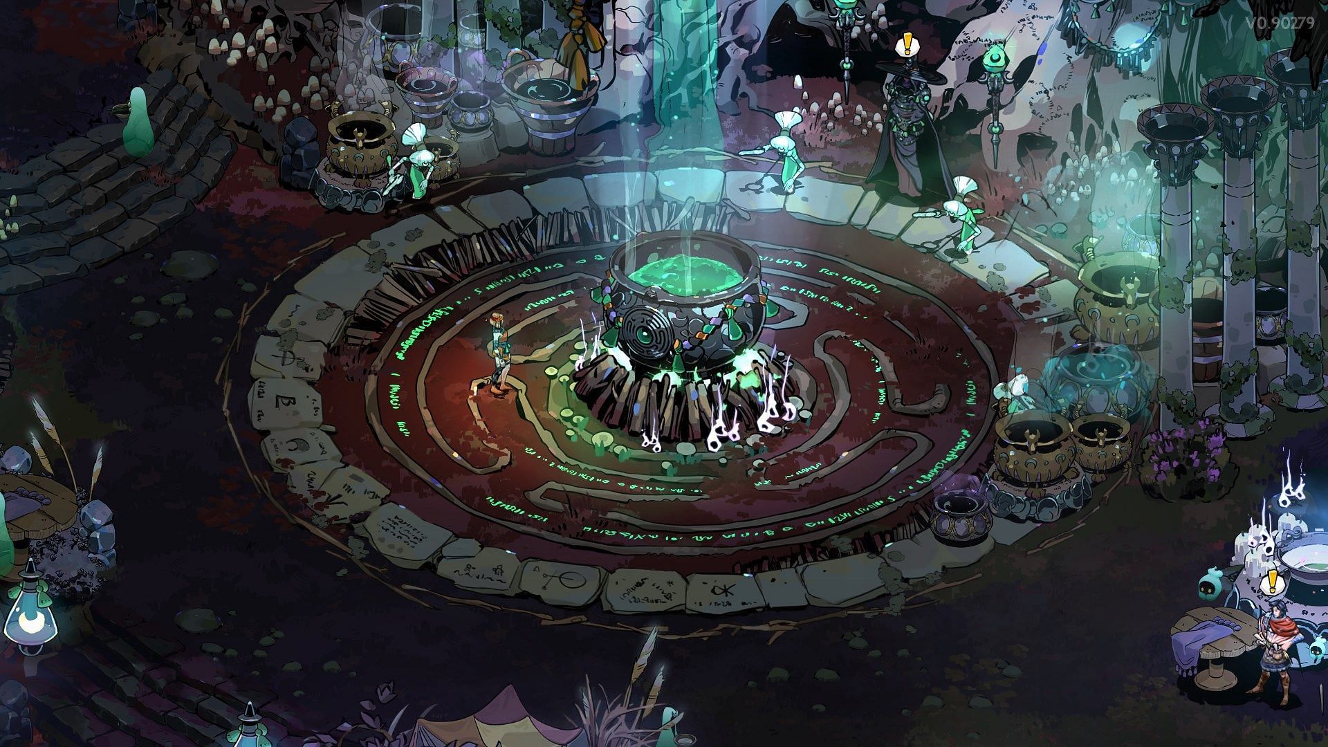 Lotus is required for some incantations in the cauldron. (Image via Supergiant Games)