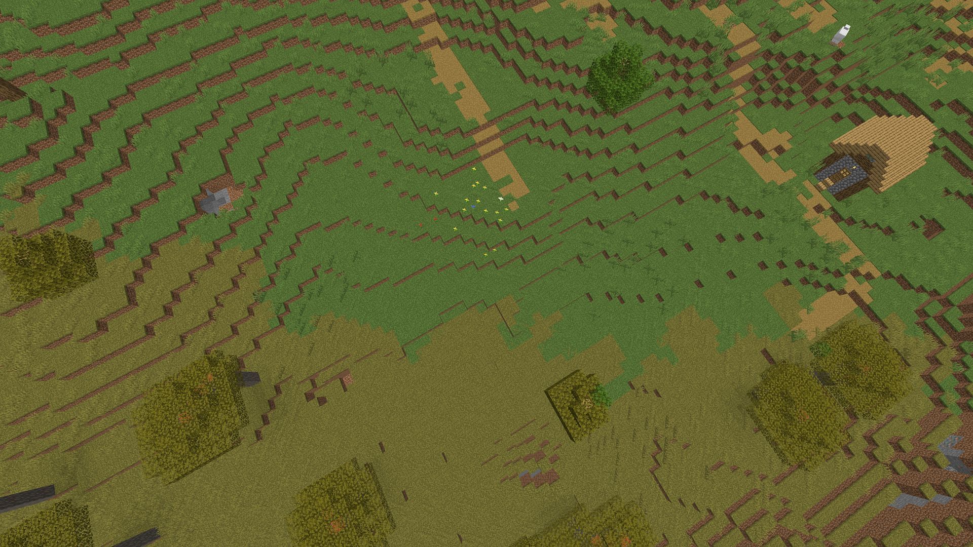 Turning off biome blending is a great way to get a bit more performance without detail loss (Image via Mojang)