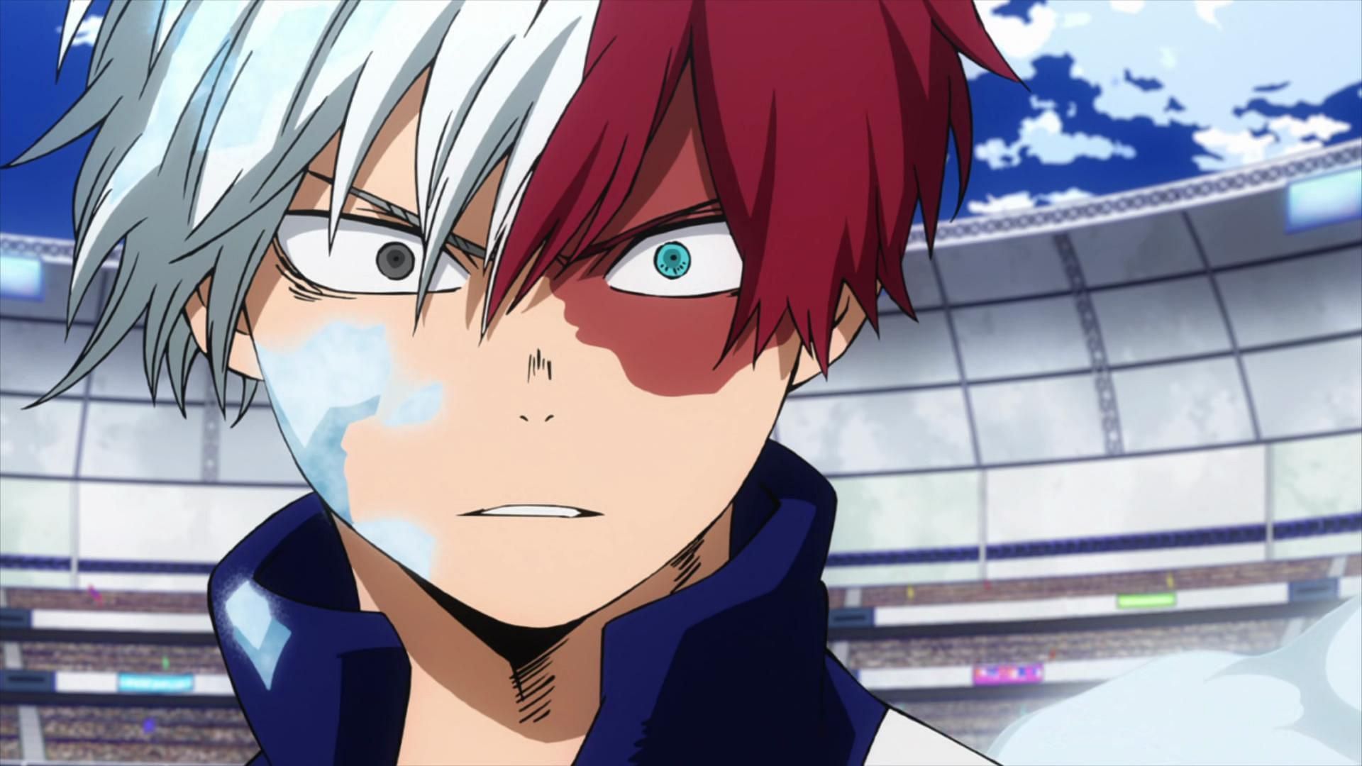 Shoto as seen in the My Hero Academia anime series (Image via BONES)