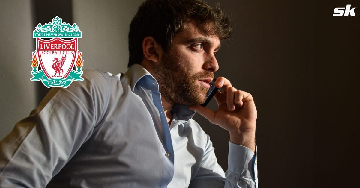Transfer expert Fabrizio Romano looks on
