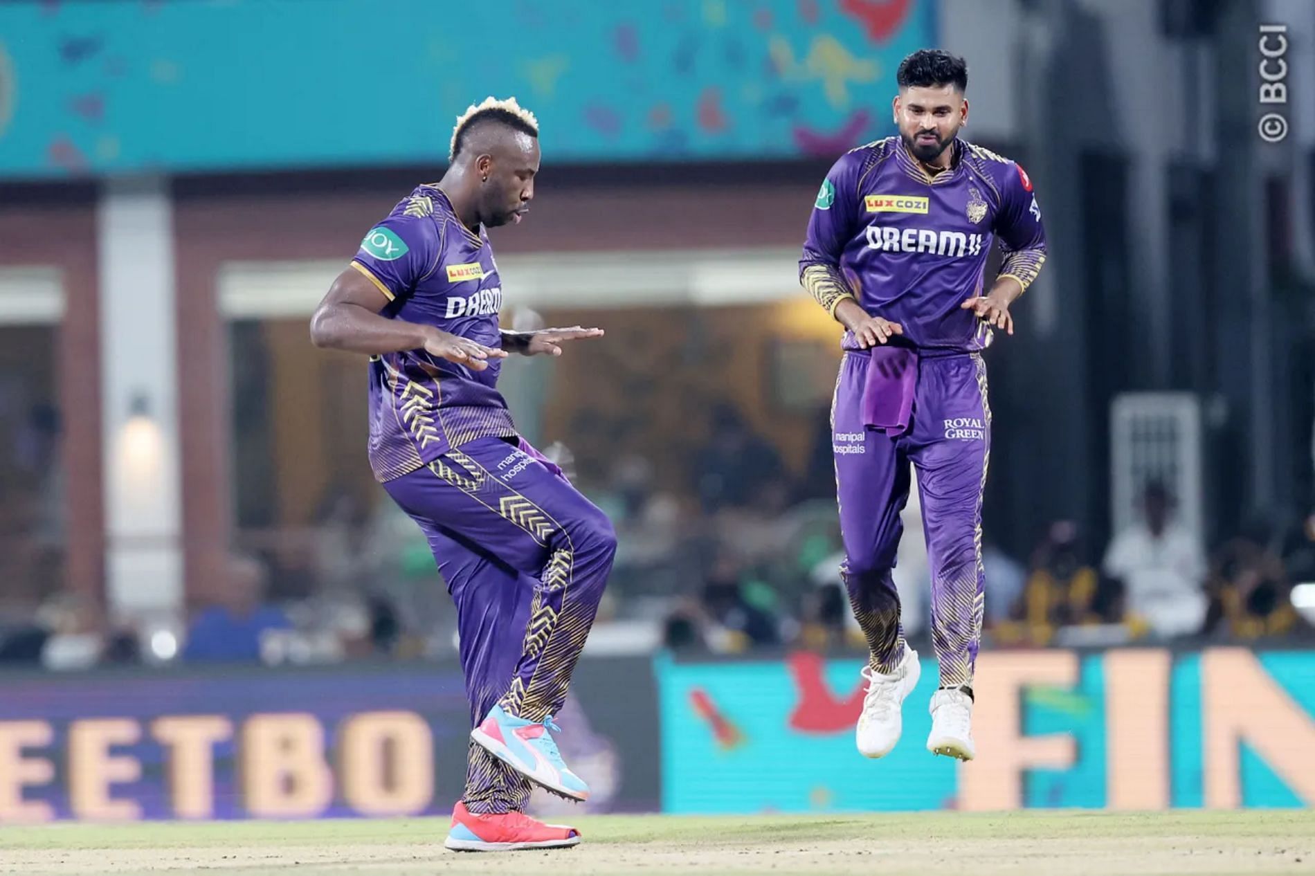 Andre Russell claimed 3-19 in 2-3 overs. (Image Credit: BCCI/ iplt20.com)