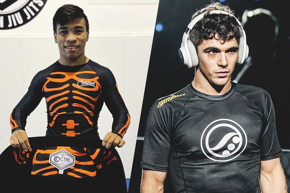 Gabriel Sousa (left) is eyeing another submission win over Mikey Musumeci (right). [Photos via: ONE Championship]