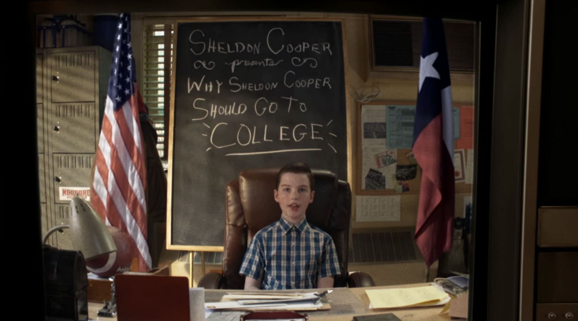 Sheldon&#039;s caliber to join College (Image via Netflix)