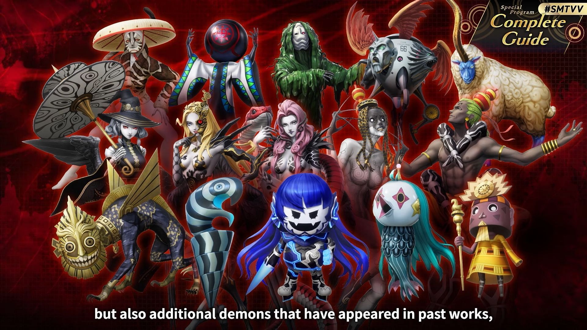 New demons designed by Masayuki Doi will make their debut. (Image via Atlus)