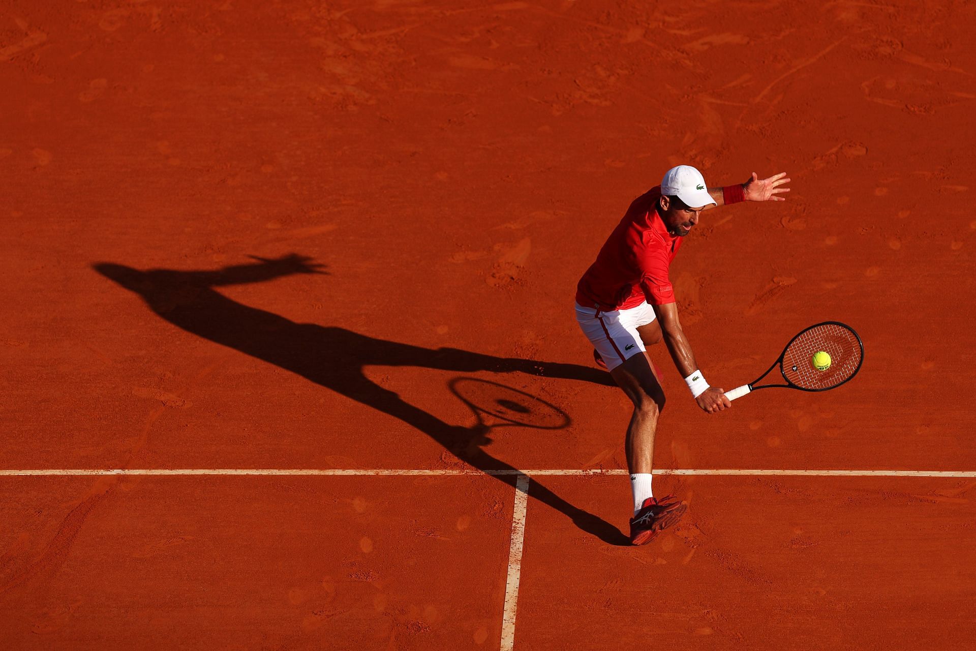 Djokovic in action at the Monte-Carlo Masters