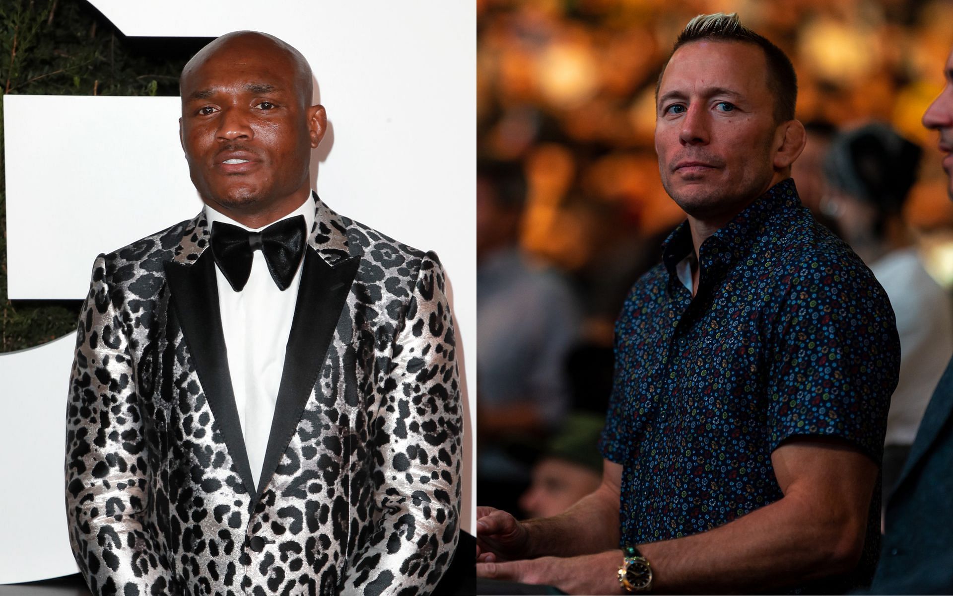 Kamaru Usman (left) is heralded as a future UFC Hall of Famer, whereas Georges St-Pierre (right) has already been inducted into the UFC Hall of Fame [Images courtesy: Getty Images]