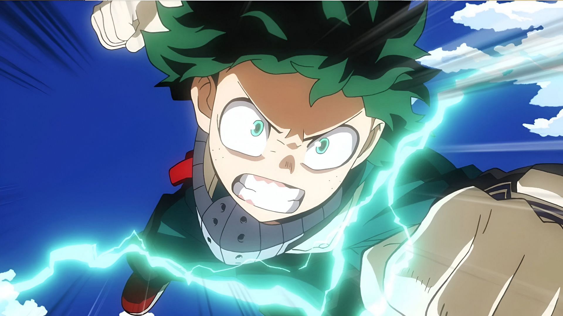 My Hero Academia&#039;s main character as seen in the anime (Image via Bones)